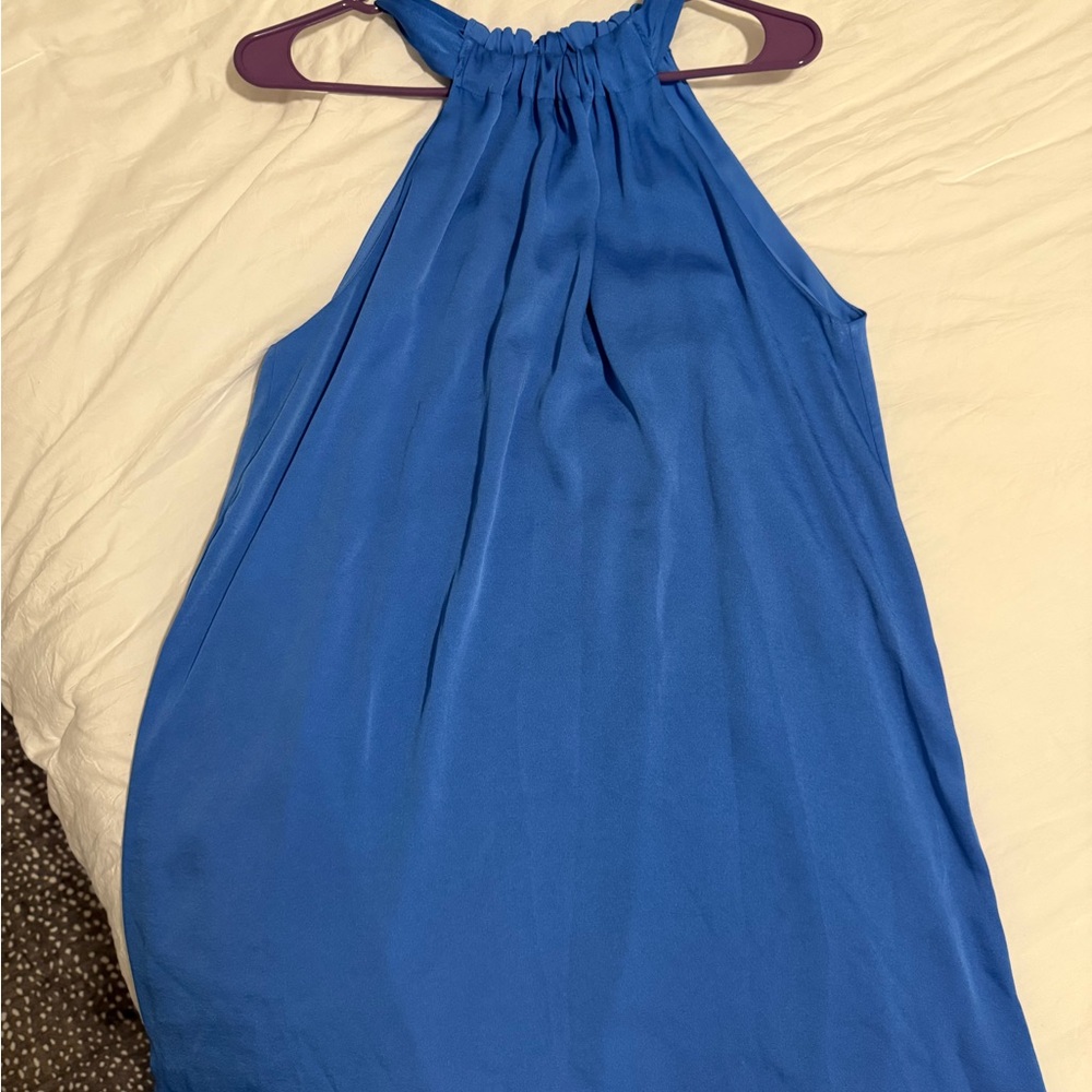 Blue Halter Dress
